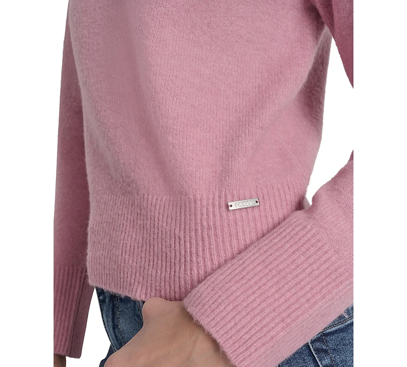 Dkny Jeans Petite Pullover Polo Sweater