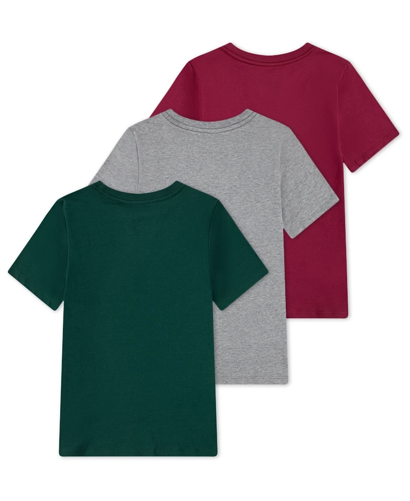 Polo Ralph Lauren Big Boys Crewneck Undershirts, 3 Pack