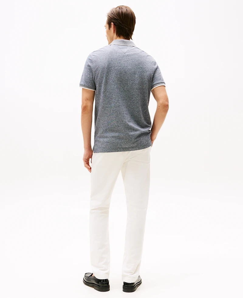 Tommy Hilfiger Men's Regular-Fit Tipped Linen Polo Shirt