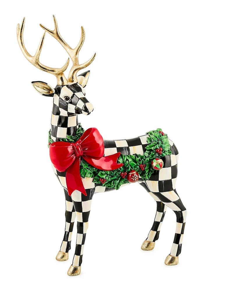 MacKenzie-Childs Holly Check Standing Deer