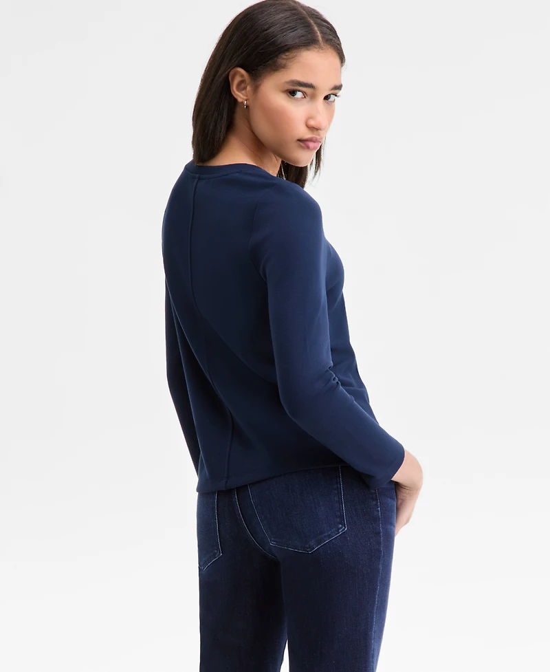 Liverpool Los Angeles Women's Long Sleeve Scoop Neck Top