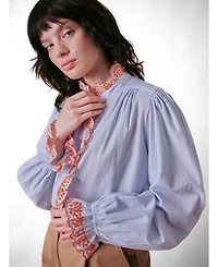 Cape Cove Women's Jewel Trim Blouse