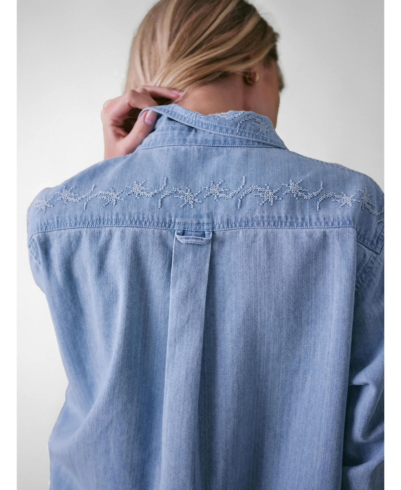Cape Cove Women's Stella Denim Blouse