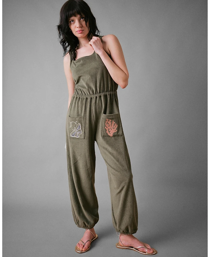 Cape Cove Women's Sea Coral Terry Jumpsuit