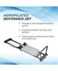 Stamina AeroPilates 287 Folding Pilates Workout Reformer Machine w/o Rebounder