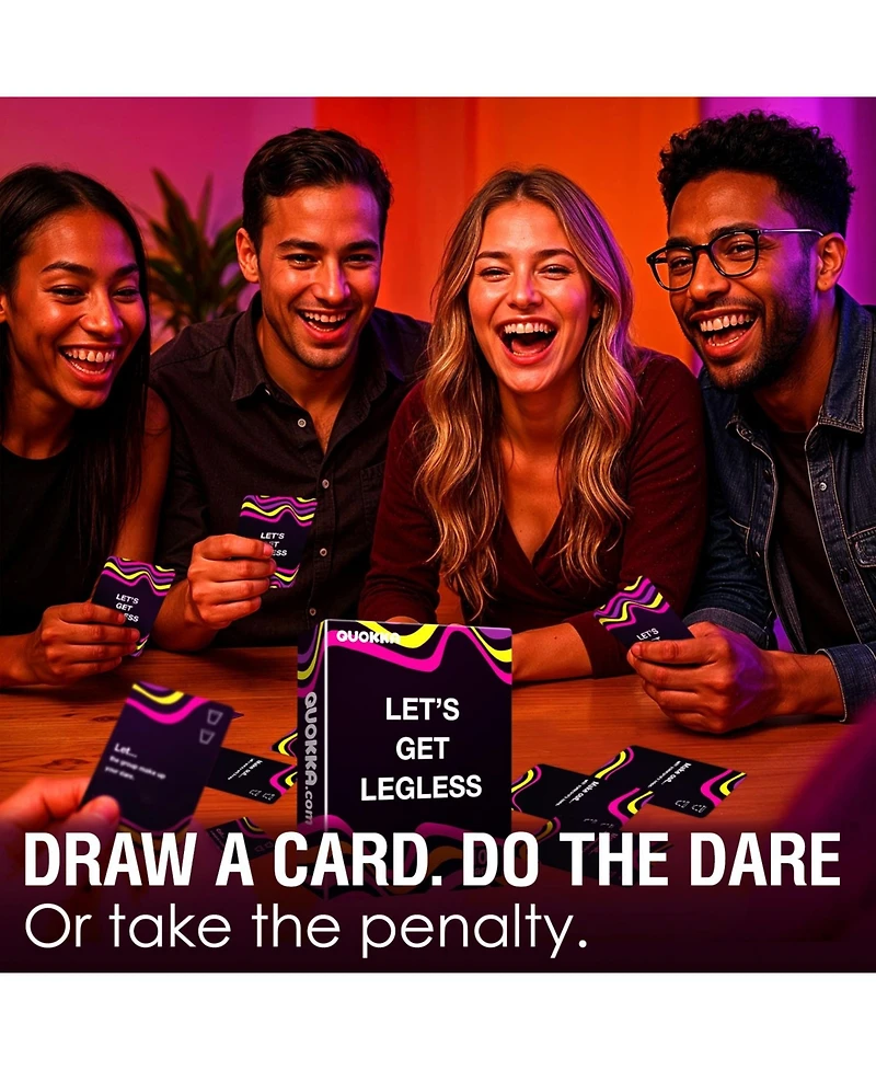 Quokka Card Game for Adults – Fun Party Game Night with 104 Dares and Conversation Challenges