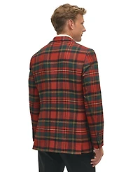 B by Brooks Brothers Men's Classic-Fit Wool-Blend Plaid Sport Coat