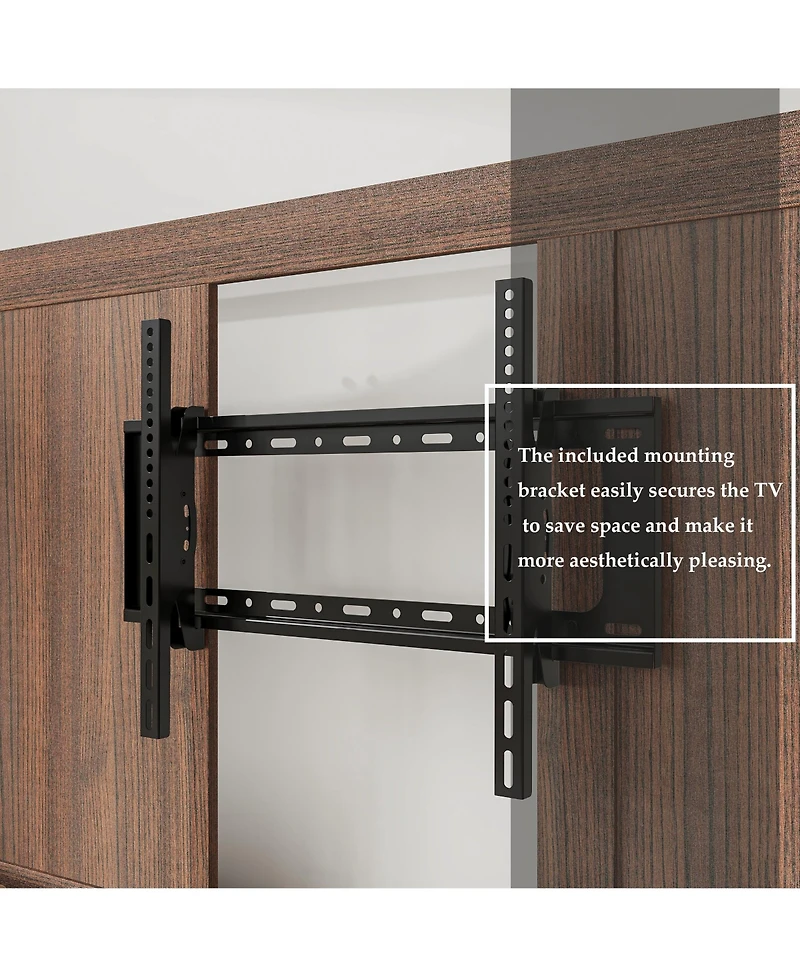 40-60 Inch Universal Tv Stand, Movable Media Console, Entertainment Center with 3-Layer Storage Rack
