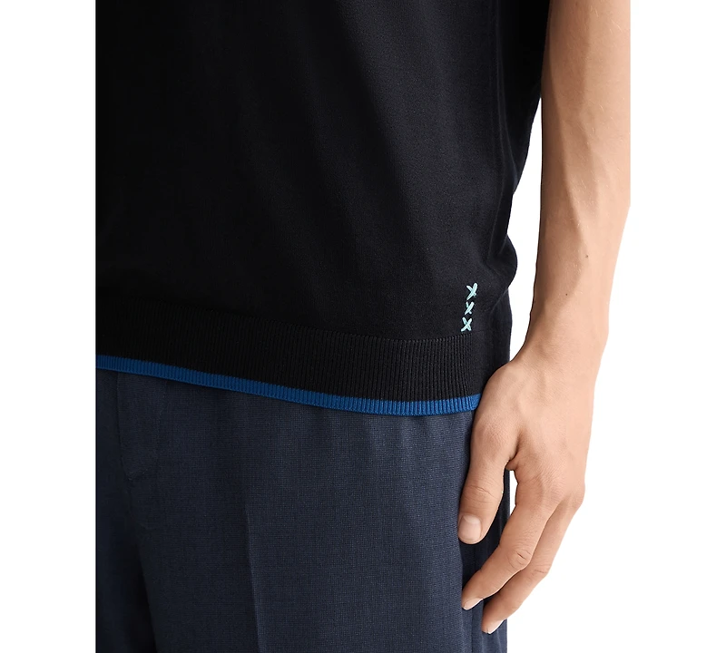 Scotch & Soda Men's Relaxed Fit Short Sleeve Textured T-Shirt