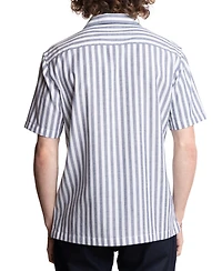 Paisley & Gray Men's Short Sleeve Striped Button-Front Camp Shirt