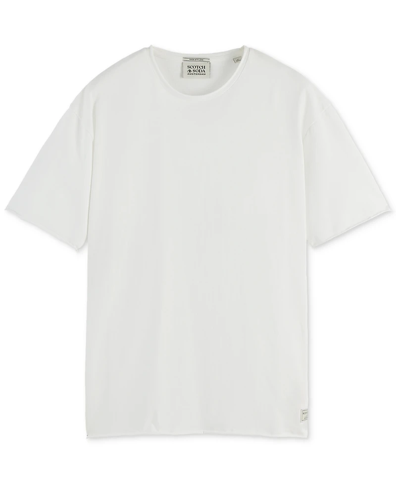 Scotch & Soda Men's Short Sleeve Raw Edge Crewneck T-Shirt