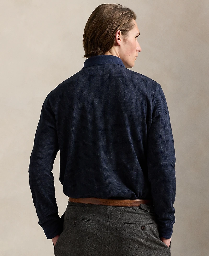 Polo Ralph Lauren Men's Classic-Fit Glen Plaid Jersey Shirt