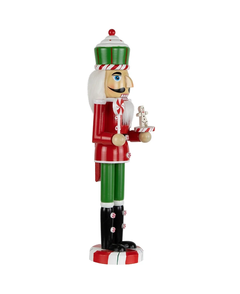 Northlight 15" Peppermint Candy Nutcracker Christmas Figure