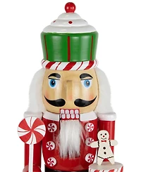Northlight 15" Peppermint Candy Nutcracker Christmas Figure