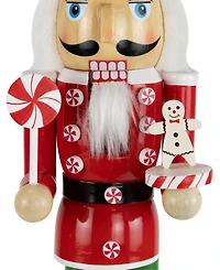 Northlight 15" Peppermint Candy Nutcracker Christmas Figure
