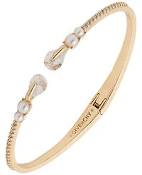 Givenchy Faux-Pearl Crystal Cuff Bracelet