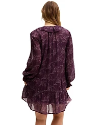 Lily and Lionel London Women's Henrietta Floral Print Button Down Mini Dress