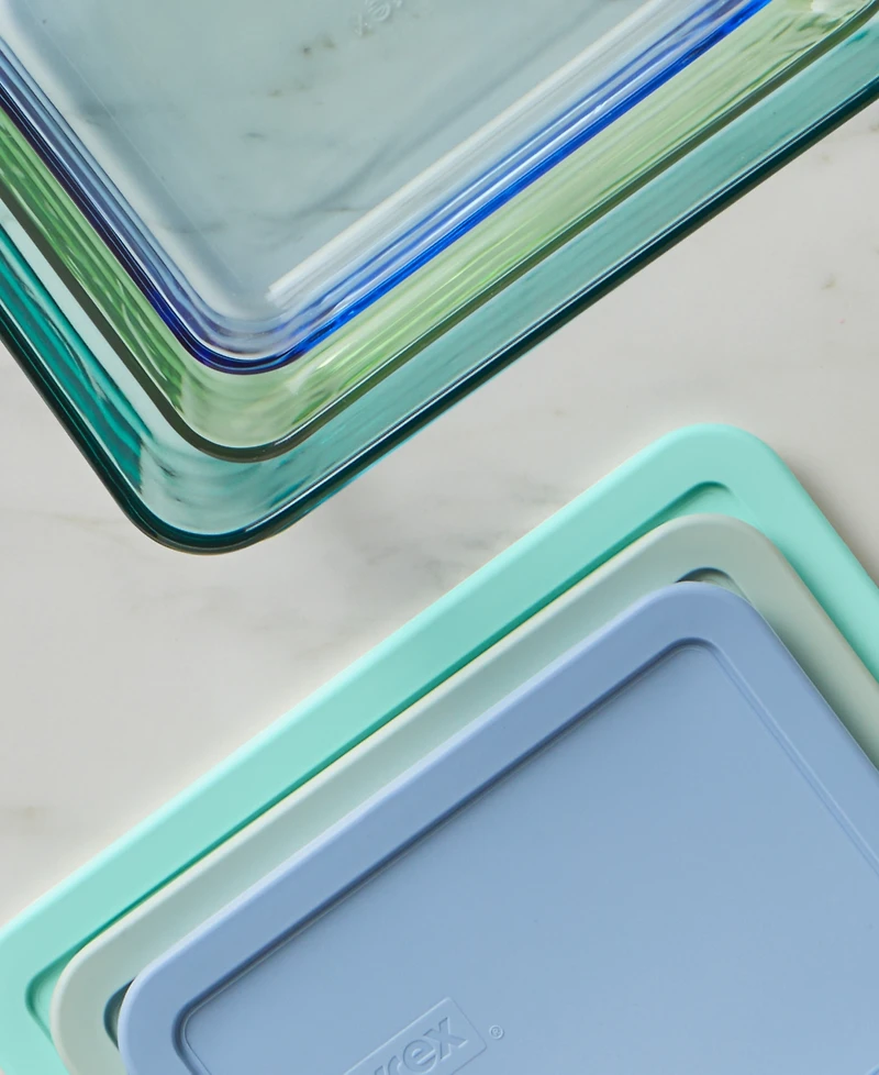 Pyrex Simply Store Tinted 6-Pc. Rectangle Storage Set