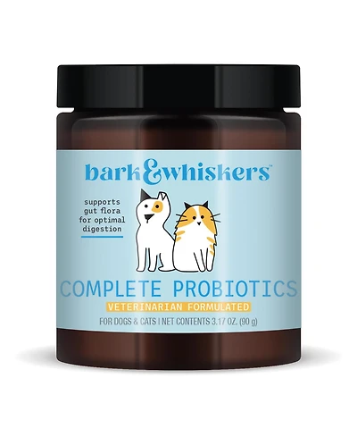 Bark & Whiskers Complete Probiotics, for Dogs and Cats, 3.17 oz (90 g), Supports Immune Function, Digestive Support, Veterinarian Formulated, Non Gmo
