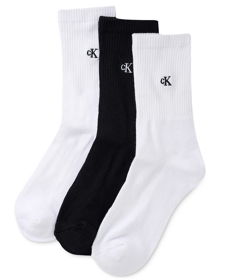 Calvin Klein Women's 3-Pk. Embroidered Logo Crew Socks CJW251CR02
