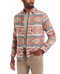 Weatherproof Vintage Men's Southwest Pattern Long Sleeve Button-Front Shirt Jacket