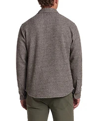 Weatherproof Vintage Men's Mixy Knit Long Sleeve Snap-Front Shirt Jacket