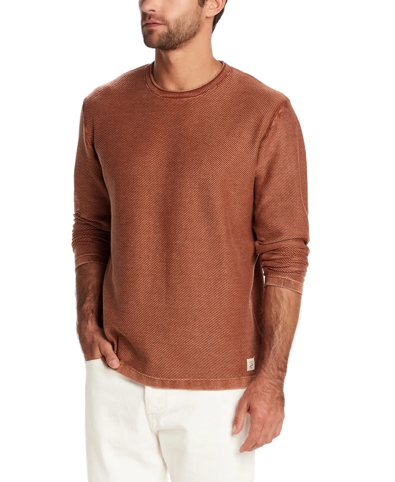 Weatherproof Vintage Men's Crewneck Stonewash Sweater