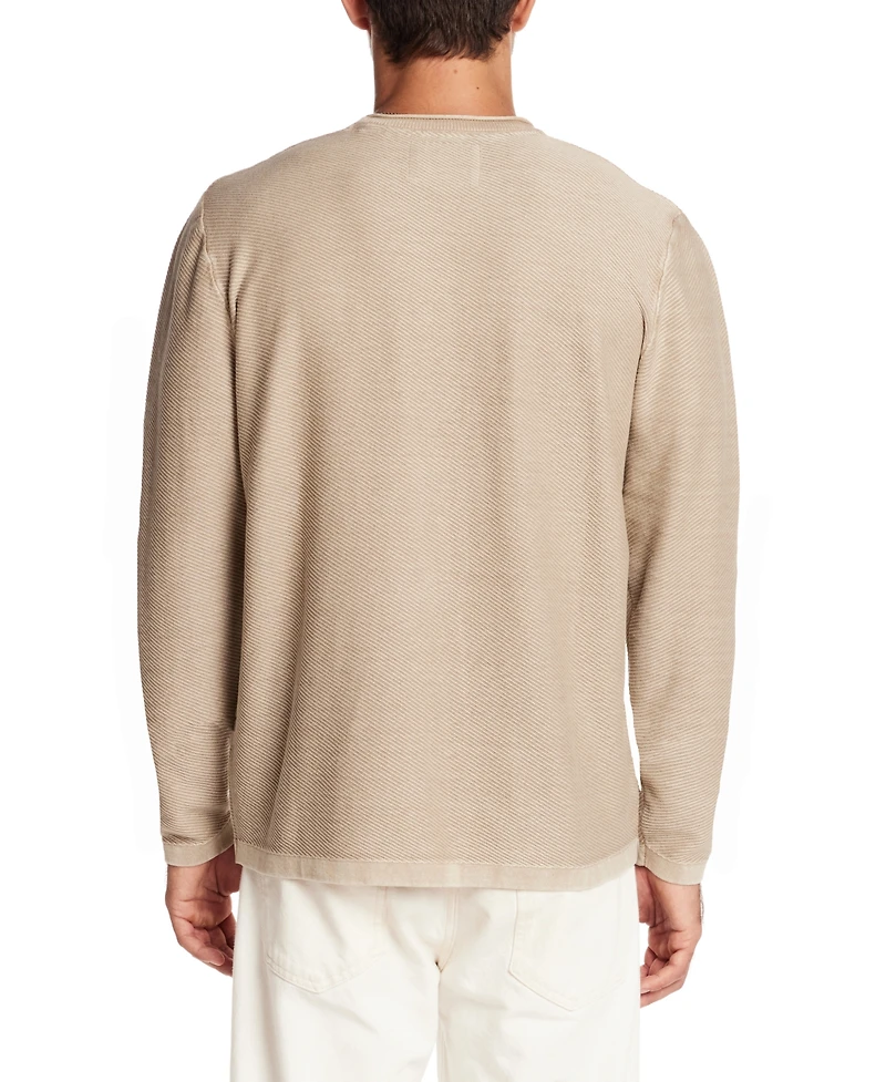 Weatherproof Vintage Men's Crewneck Stonewash Sweater