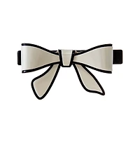 Two Tone Bow Tie Hair Barrette By Adina Eden