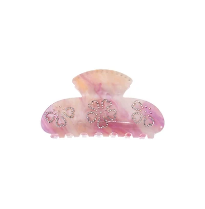 Rhinestone Pink Tie Dye Claw Clip By Adina Eden