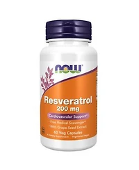 Now Foods Natural Resveratrol 200 Mg 60 Vcaps