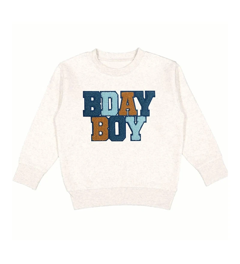 Sweet Wink Toddler Boys Birthday Patch Sweatshirt