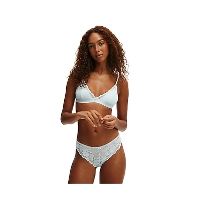Cotton On Women's Everyday Lace Triangle Padded Bralette