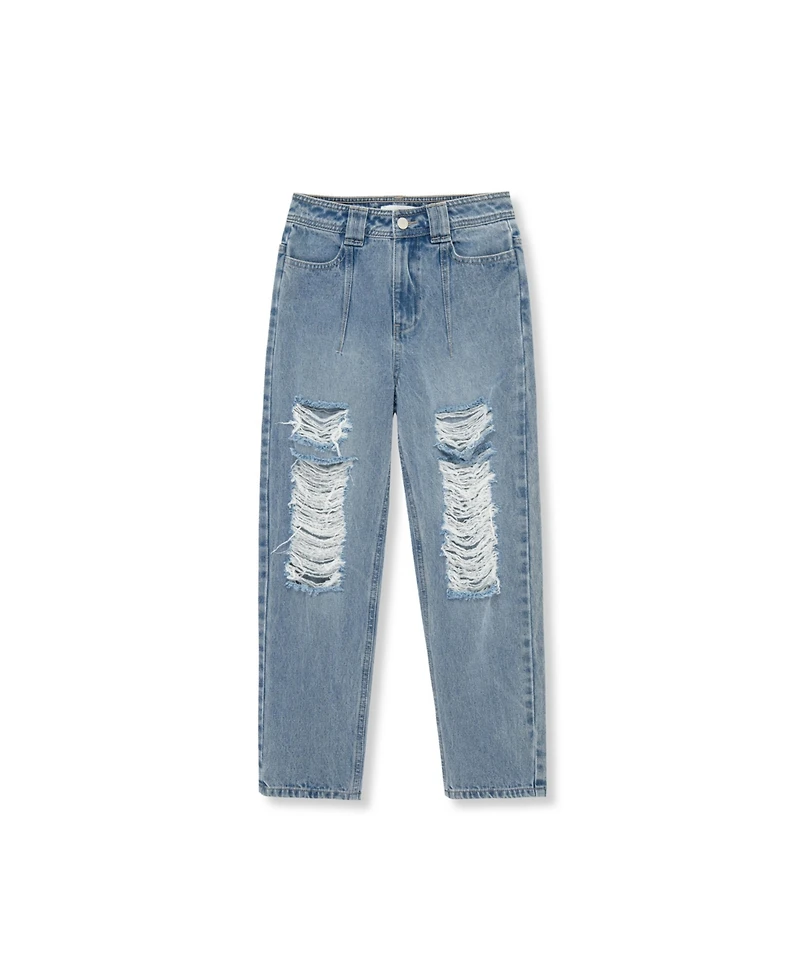 H by Habitual Big Girls Tapered Distressed Jeans