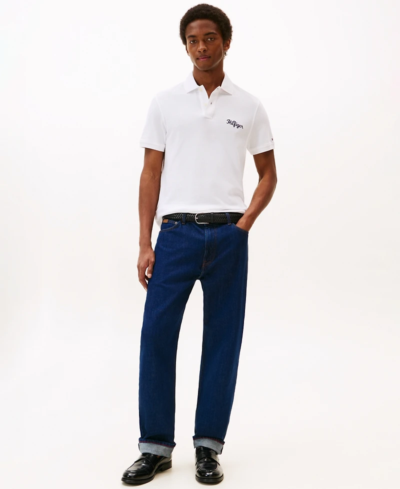 Tommy Hilfiger Men's Regular-Fit Logo Script Polo Shirt