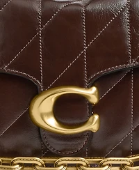 Coach Chain Tabby Medium Quilted Leather Shoulder Bag
