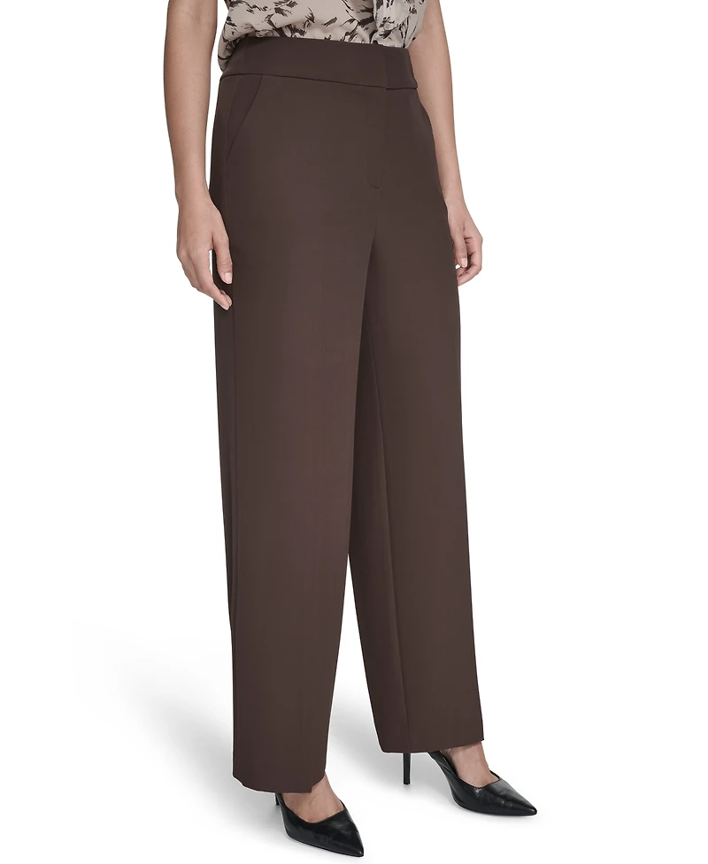 Calvin Klein Women's High-Rise Wide-Leg Pants