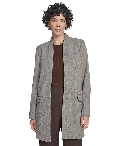 Calvin Klein Women's Long-Sleeve Open-Front Topper Jacket
