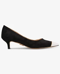 Things Ii Come Women's Jacey Luxurious Pointed-Toe Kitten Heel Pumps