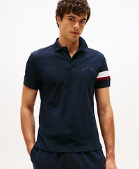 Tommy Hilfiger Men's Regular-Fit Stripe Sleeve Polo Shirt