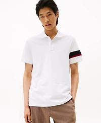 Tommy Hilfiger Men's Regular-Fit Stripe Sleeve Polo Shirt