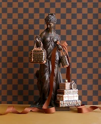 Cody Foster & Co. Stacked Luxury Luggage Set Glass Ornament
