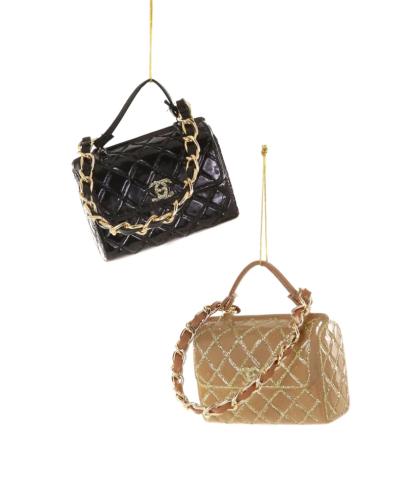 Cody Foster & Co. Luxe Handbag Glass Ornament
