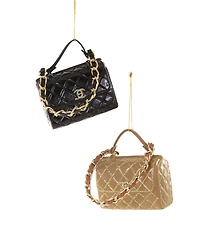Cody Foster & Co. Luxe Handbag Glass Ornament