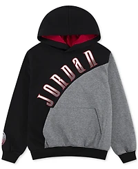 Jordan Big Boys Colorblocked Logo Pullover Hoodie