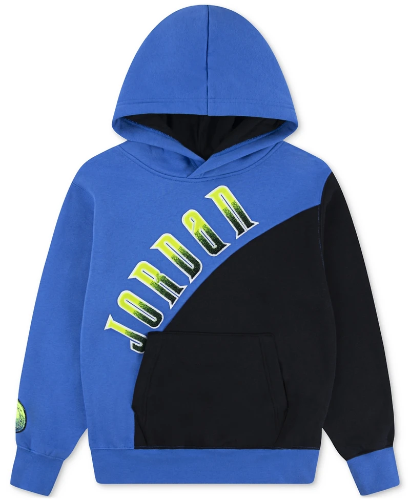 Jordan Big Boys Colorblocked Logo Pullover Hoodie