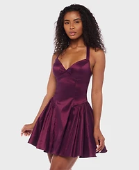Alex & Sophia Juniors' Sleeveless Short Fit Flare Dress
