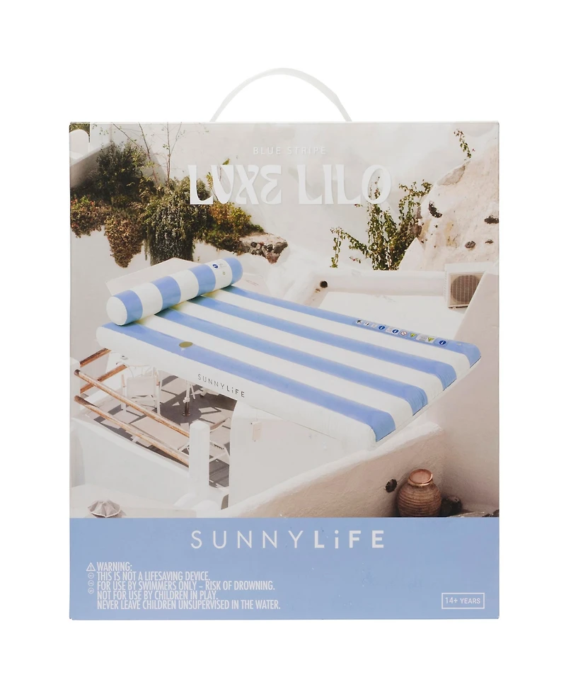 Sunnylife Luxe Lilo: Blue Stripe