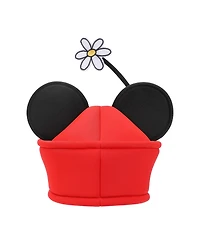 Disney Minnie Mouse Ears & Flower Red Novelty Cosplay Pillbox Hat