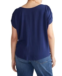 Universal Standard Plus Helena Divine Jersey Gathered Tee